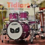 miniatur drum kustom Violet-Tidiart